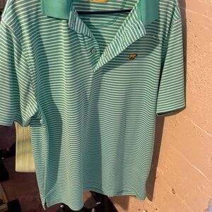 🌞Men's striped polo size L